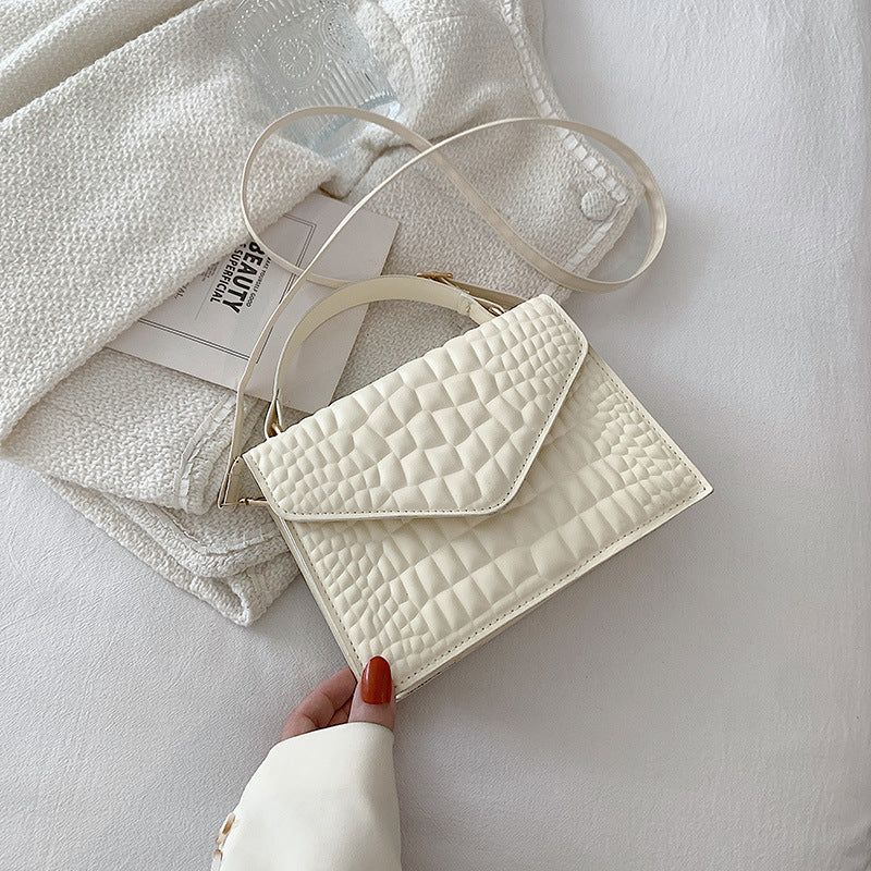 Envelope crossbody bag with chain strap