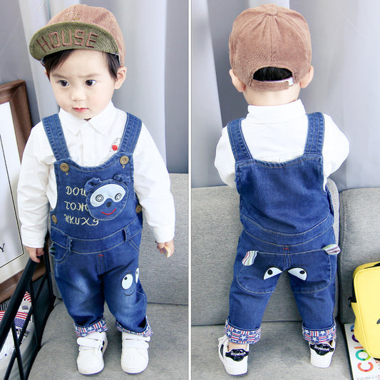 Children’s Dungaree with Character Motif - BagsWorld24
