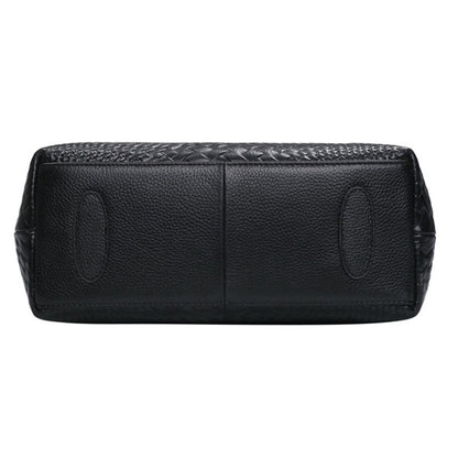 Textured flap handbag with shoulder strap