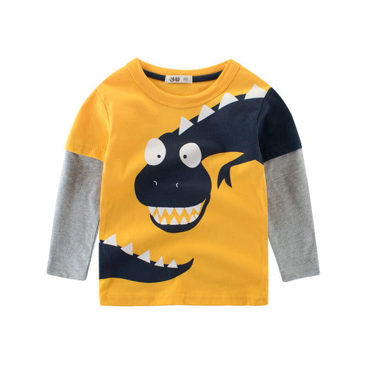 Children’s Long-Sleeve Shirt with Animal Graphic - BagsWorld24