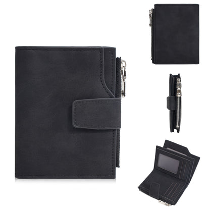 Compact wallet with snap closure