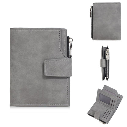 Compact wallet with snap closure